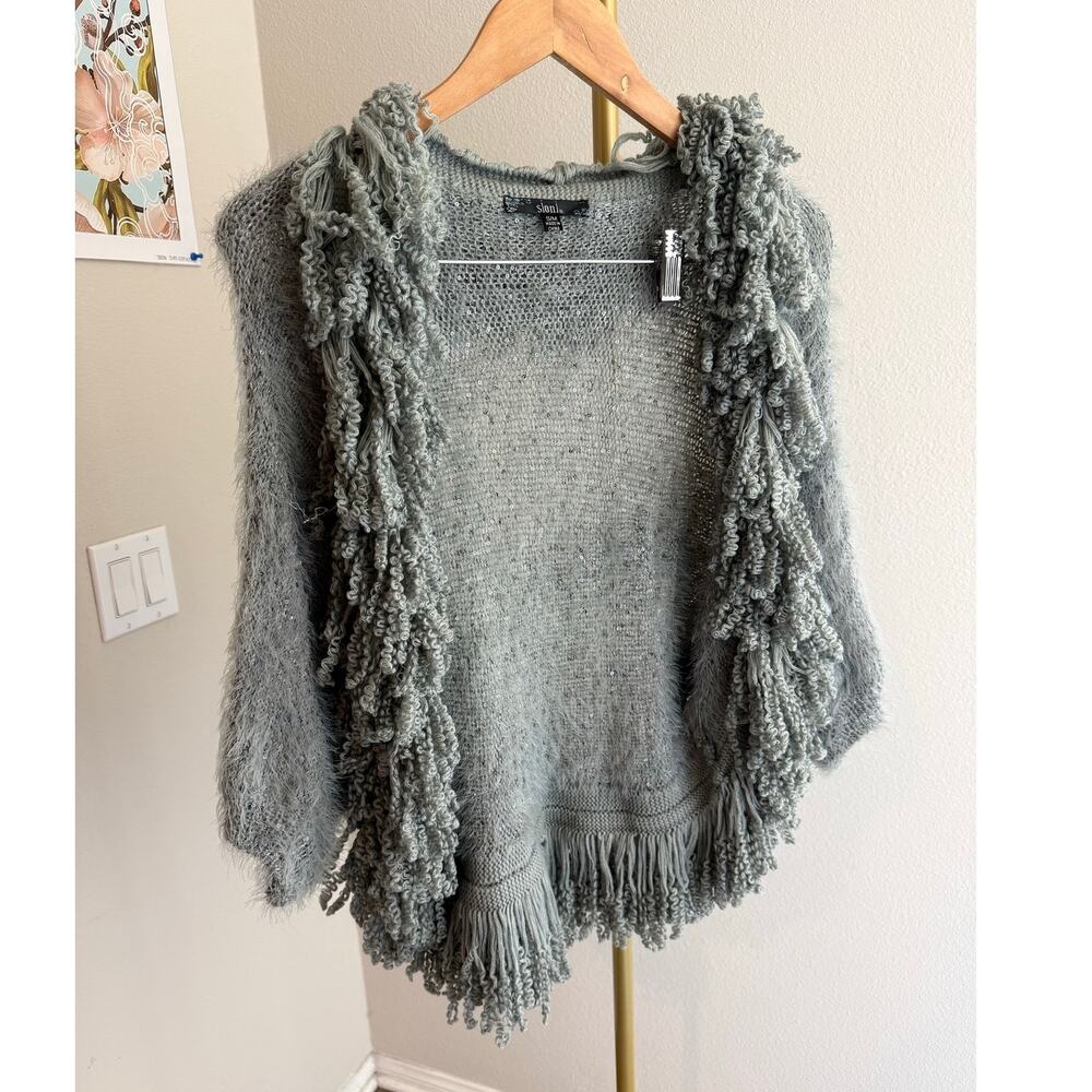 Sioni Vintage Fringed Tassel Cardigan S/M Pennylane Fall Winter Layered